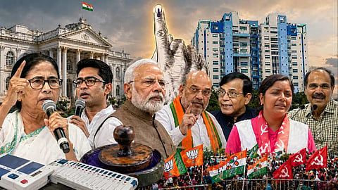 বাংলায় কার শেষ হাসি? মোদী-মমতার টক্করে হাড্ডাহাড্ডি লড়াইয়ের পূর্বাভাস এক্সিট পোলে! বাংলায় কার শেষ হাসি? মোদী-মমতার টক্করে হাড্ডাহাড্ডি লড়াইয়ের পূর্বাভাস এক্সিট পোলে!