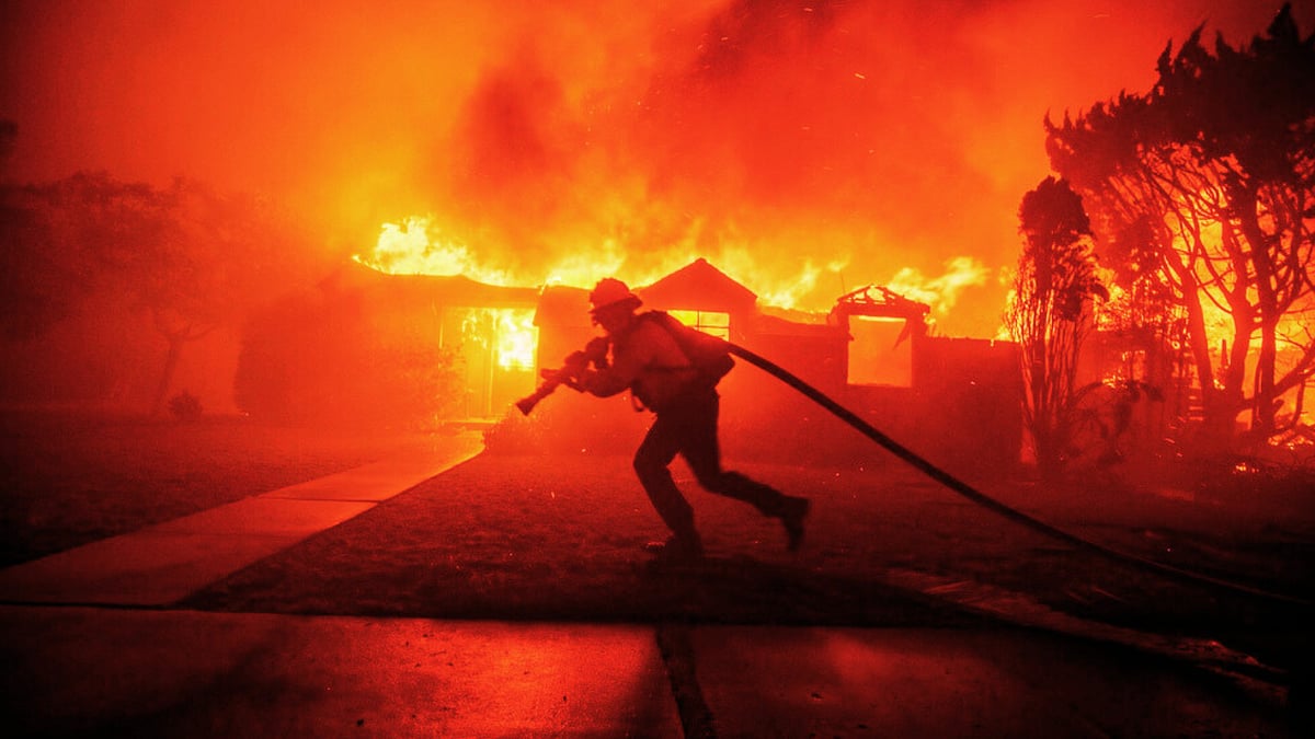 Palisades Fire in Los Angeles 