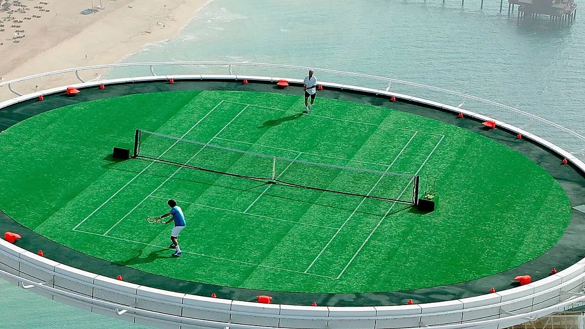 playing ground of Burj Al Arab 