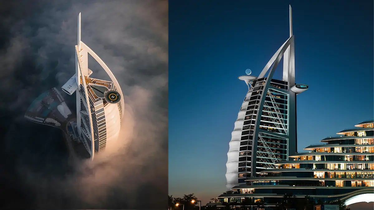 Burj Al Arab beauty in dubai 