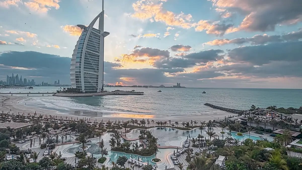 Burj Al Arab sunset 