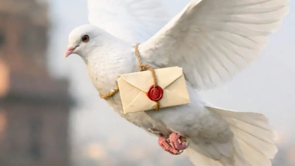 Pigeon post is a historical communication