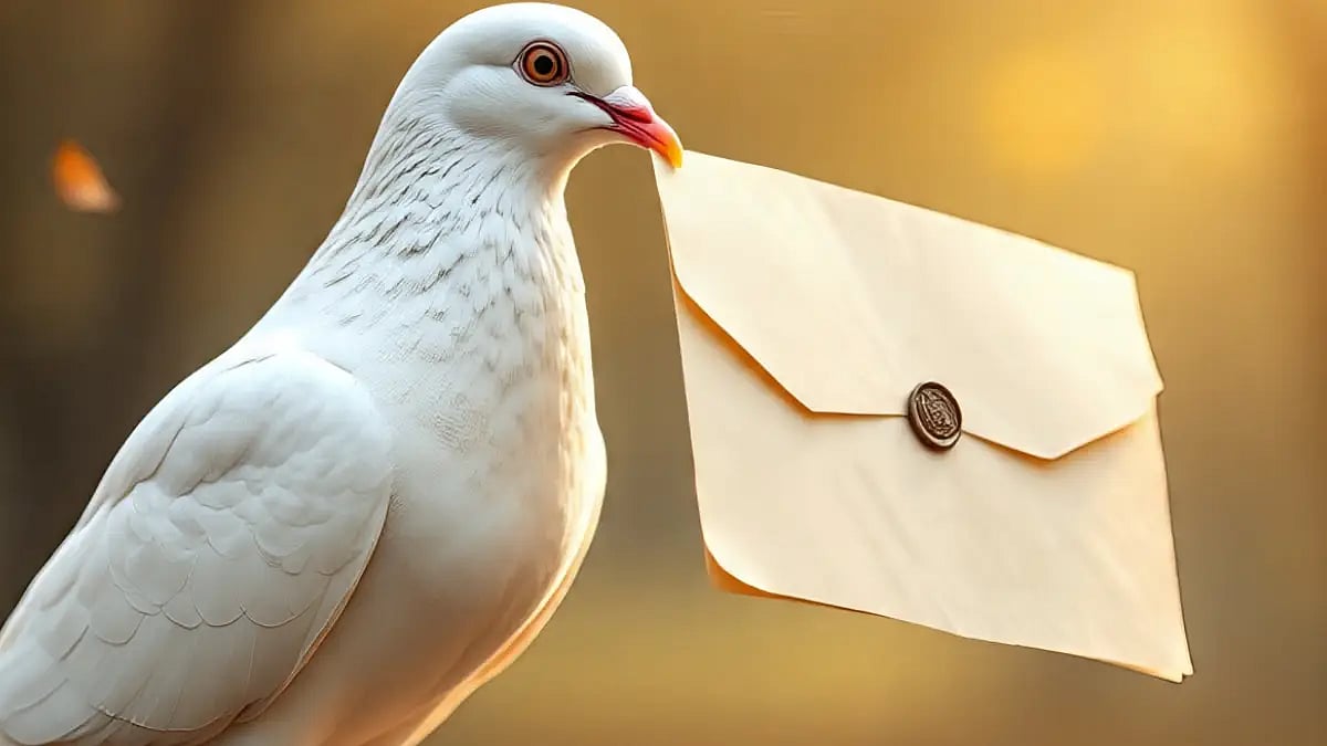 homing pigeons delever message 