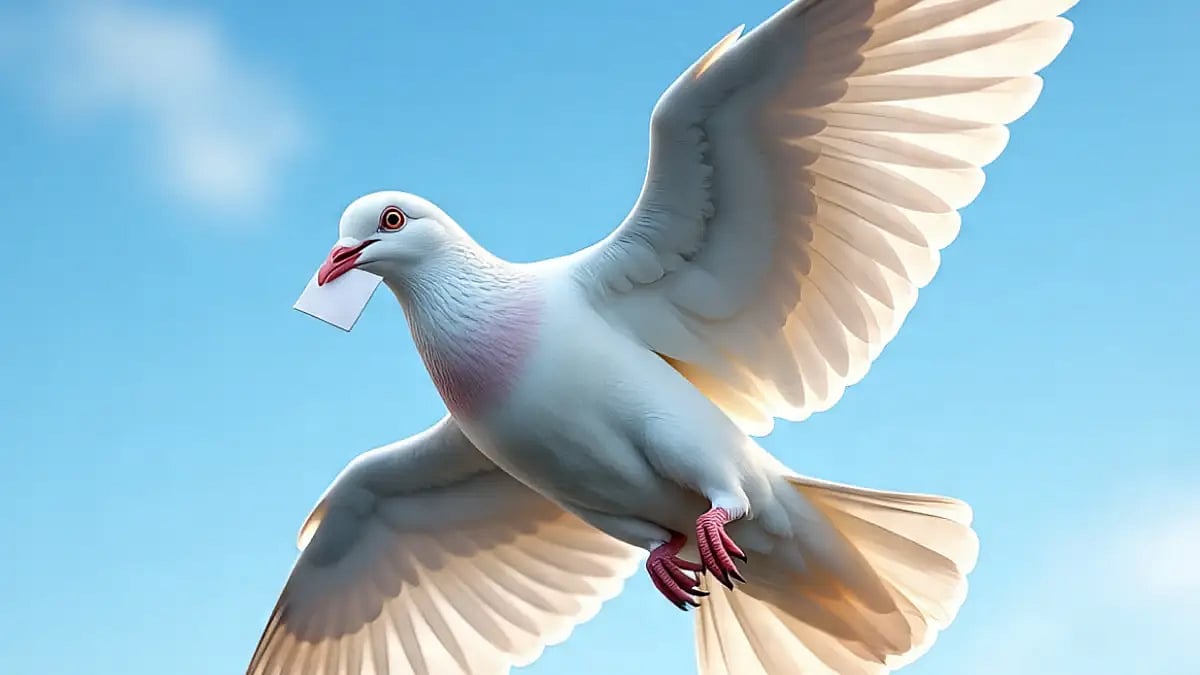 Pigeons are taken to a location