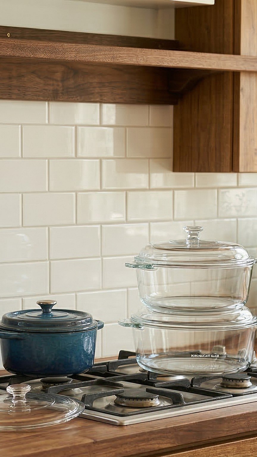 Glass or ceramic cookware 