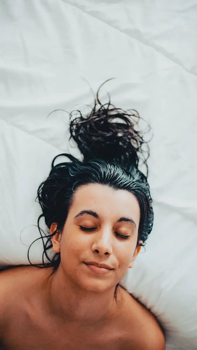 Sleeping with Wet Hair
