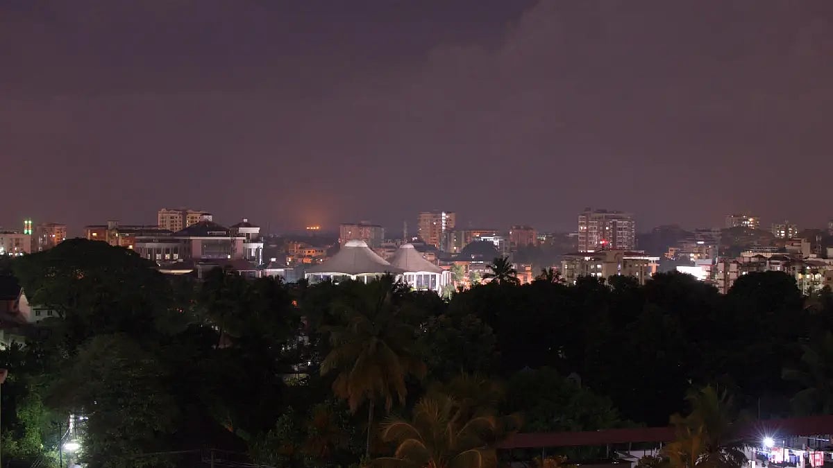 mangalore city in evening view 