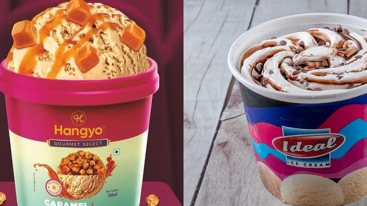 two ice cream collage picture