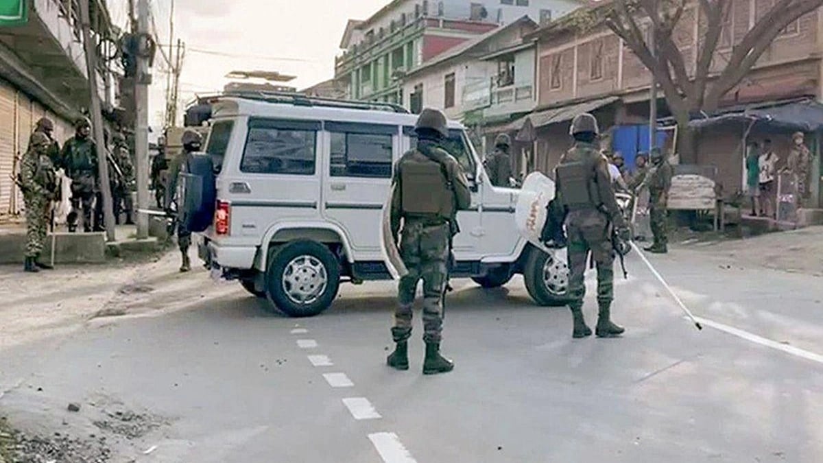 security forces after clash