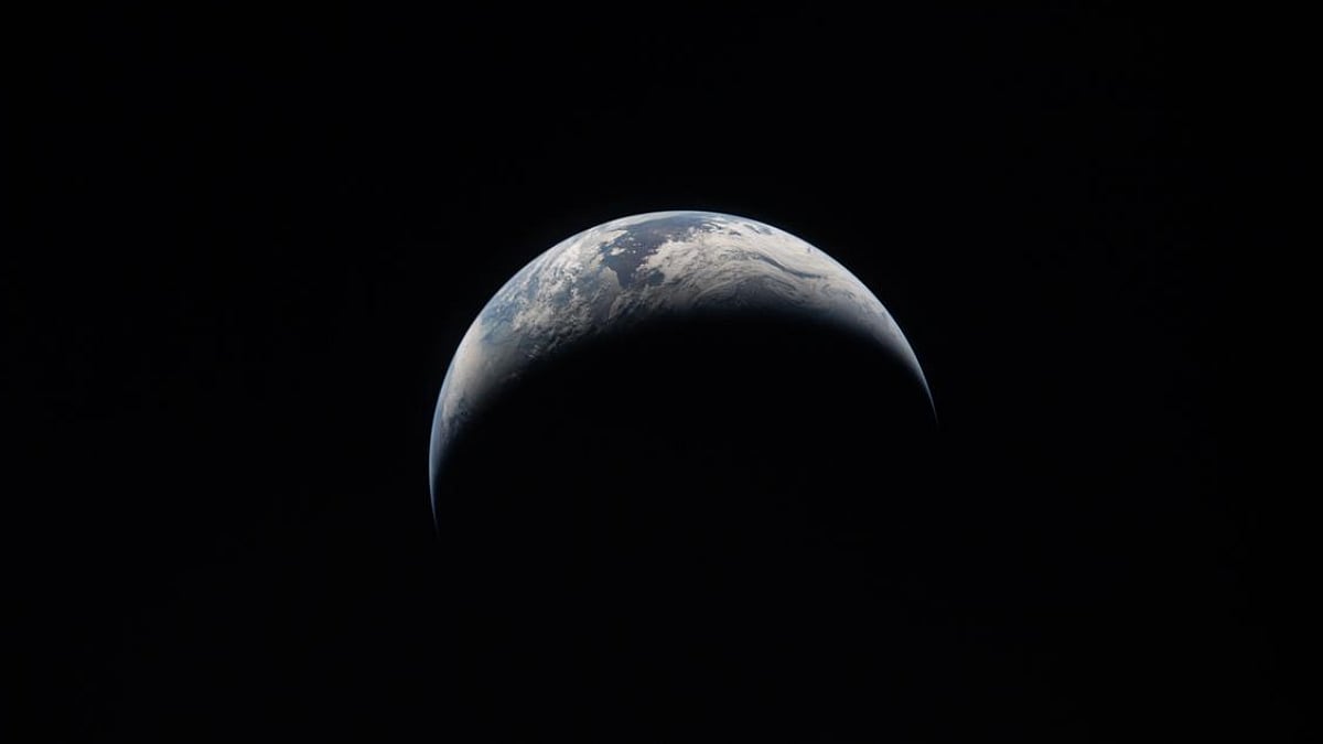 Artemis II crew captured this view of the Earth during mission
