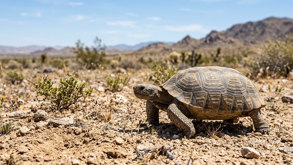 Desert Tortorise can survive without water in desert