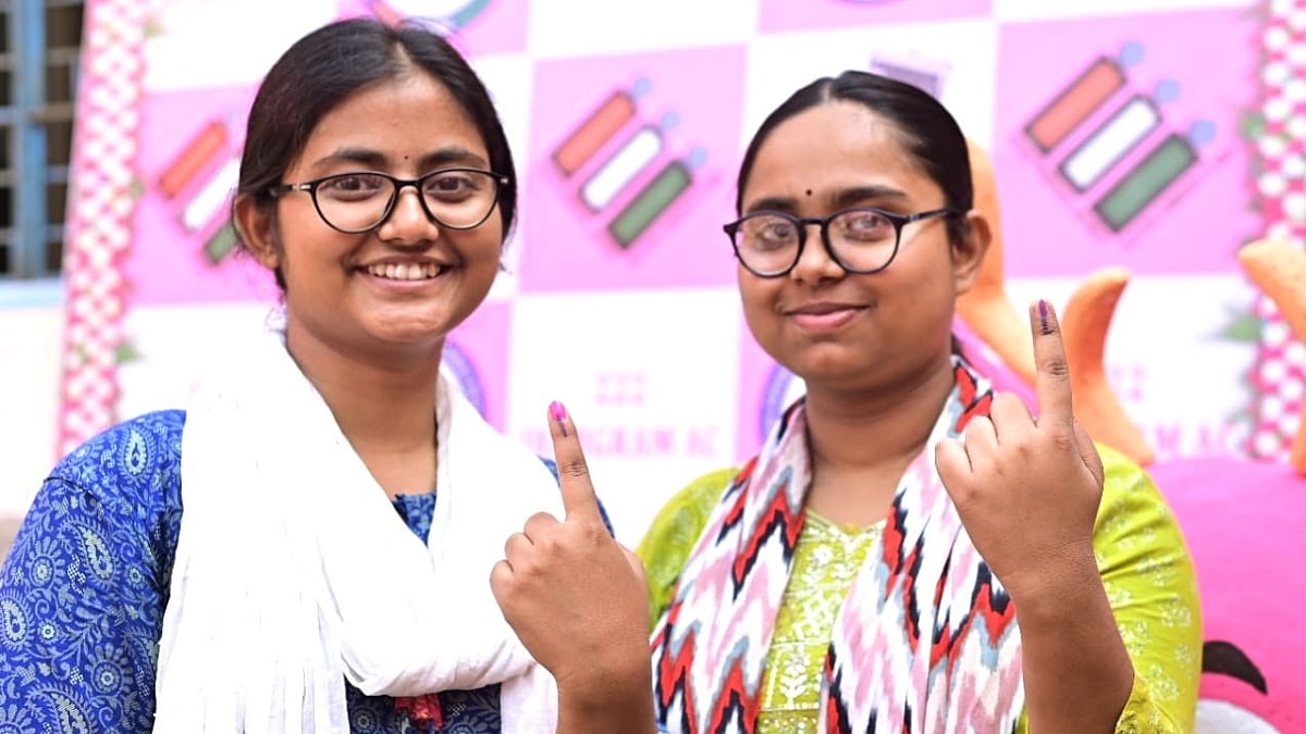 two women giving their vote