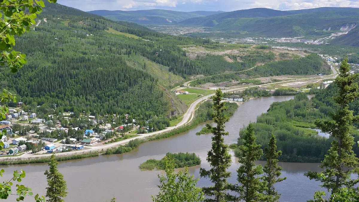 river and mountain