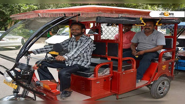 E Rickshaw in New Town : নিউ টাউনে এবার চলবে অ্যাপ নিয়ন্ত্রিত ই-রিকশা ...