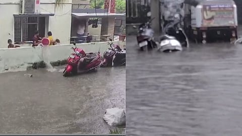 Latur : Torrential Rains Turn Roads into Rivers, Homes Submerged