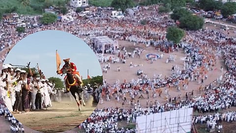 Ashadhi Wari 2025 : Sant Tukaram Maharaj Palkhi's First Ashwa Ringan Sohala in Belwadi 