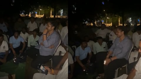 Teachers Protest at Azad Maidan Over Delay in Grant Disbursement