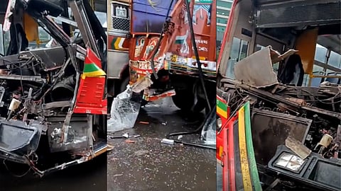 BEST Bus Collides with Truck in Mumbai's Goregaon; 5 to 6 passengers injured