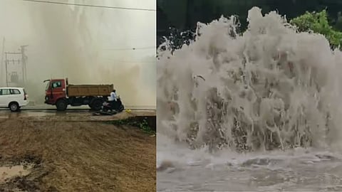 Pipeline Burst in Chhatrapati Sambhajinagar; Millions of Liters of Water Wasted