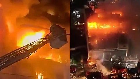 A fire at a mall in Iraq; kills 50 people 