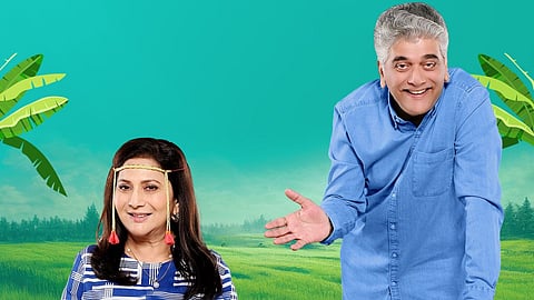 Nivedita Saraf and Girish Oak Reunite in 'Bin Lagnachi Goshta' Movie Poster, Sparking Audience Curiosity