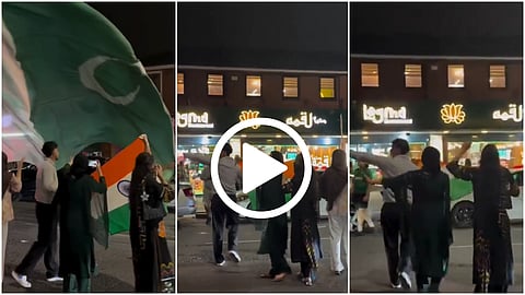 Video Viral : Indian Muslim girls clashed for the tricolor in London; What exactly is the matter?