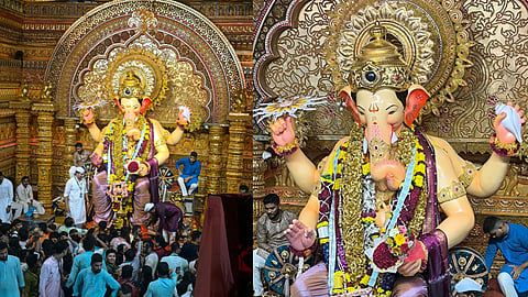 Immersion Procession of Lalbaugcha Raja Begins in Mumbai