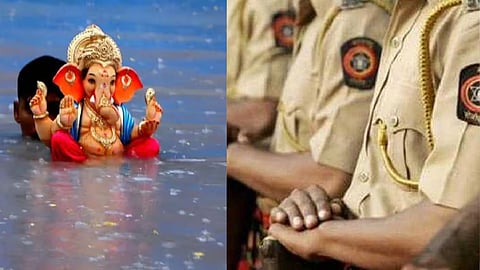 Tight Security Deployed by Mumbai Police for Ganpati Visarjan