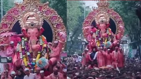 Lalbaugcha Raja Arrives at Girgaon Chowpatty for Immersion