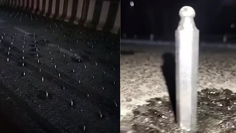 Samruddhi Mahamarg Shocking Incident on the Highway; Nails Found Scattered on Road