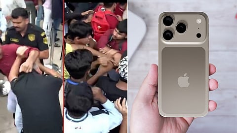 Mumbai Sees Huge Rush for iPhone 17; Long Queues Outside Apple BKC Store