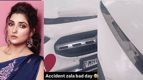 Actress Rupali Bhosale Shares Video After Mercedes Car Accident