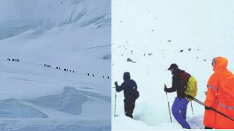 Heavy Snowfall Traps Hundreds of Hikers on Mount Everest  