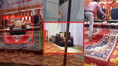 Uddhav Thackeray: The red carpet and VIP chair arranged for Thackeray during the Marathwada tour were removed