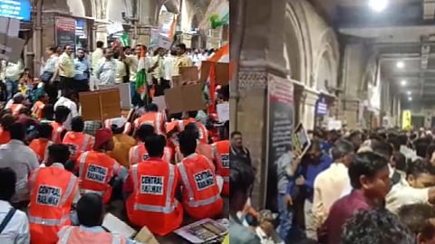 Railway Employees' Protest Against Action in Mumbra Railway Accident Case; Will a Case be Filed Against Protesters? Question Raised