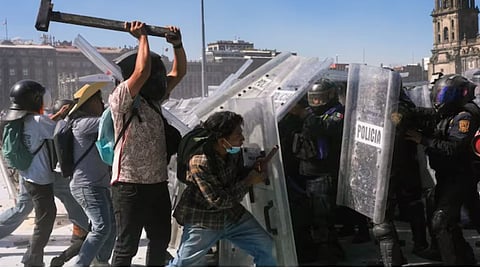 GEN Z Protest : Gen-Z took to the streets in another country...