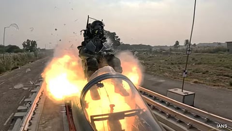 DRDO Rocket Sled Test