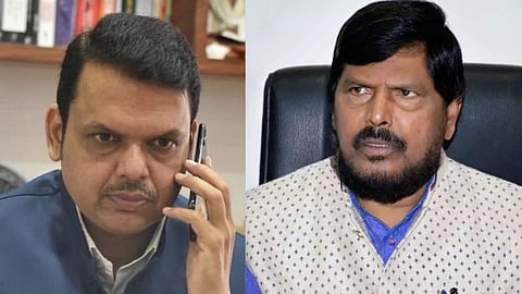 Chief Minister Devendra Fadnavis calls Ramdas Athawale 