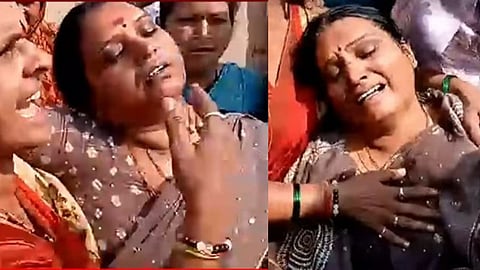 BJP : Ticket cut and patience broke! High-voltage drama of BJP workers in Chhatrapati Sambhajinagar