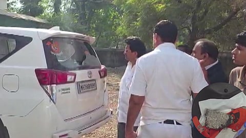 Jalgaon: Vandalism of the Winning Candidate's Vehicle from Shinde's Shiv Sena in Jalgaon 