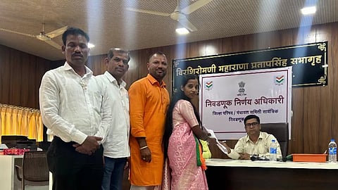 BJP: Sindhudurg's Kokisare Panchayat Samiti; Sadhana Nakase elected unopposed 
