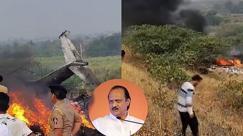 Ajit Pawar Plane Crash: Big News; Deputy Chief Minister Ajit Pawar's plane accident; some injured  