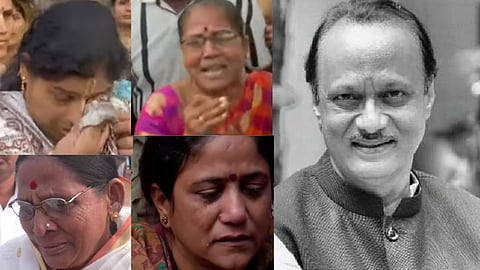 Women Turn Emotional While Bidding a Farewell to Ajit Pawar