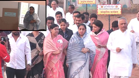 Deputy Chief Minister Sunetra Pawar Casts Her Vote