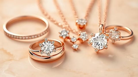 Rose Gold Jewellery : Trend of 'Rose Gold' in Rising Gold Prices; Customers Prefer 'Rose Gold' Jewelry..