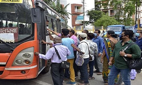 Rush after lockdown relaxation in Guwahati City