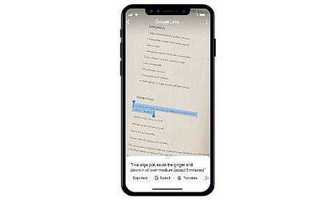 Google Lens can copy handwritten notes from phone to PC