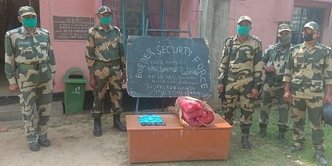 Guwahati Frontier of Border Security Force seized Yaba tablets and ganja