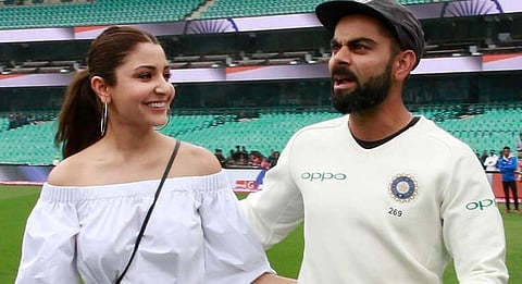 Virat Kohli & Anushka sharpen their cricket skills at home
