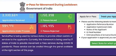 Information about How to access interstate epass during lockdown